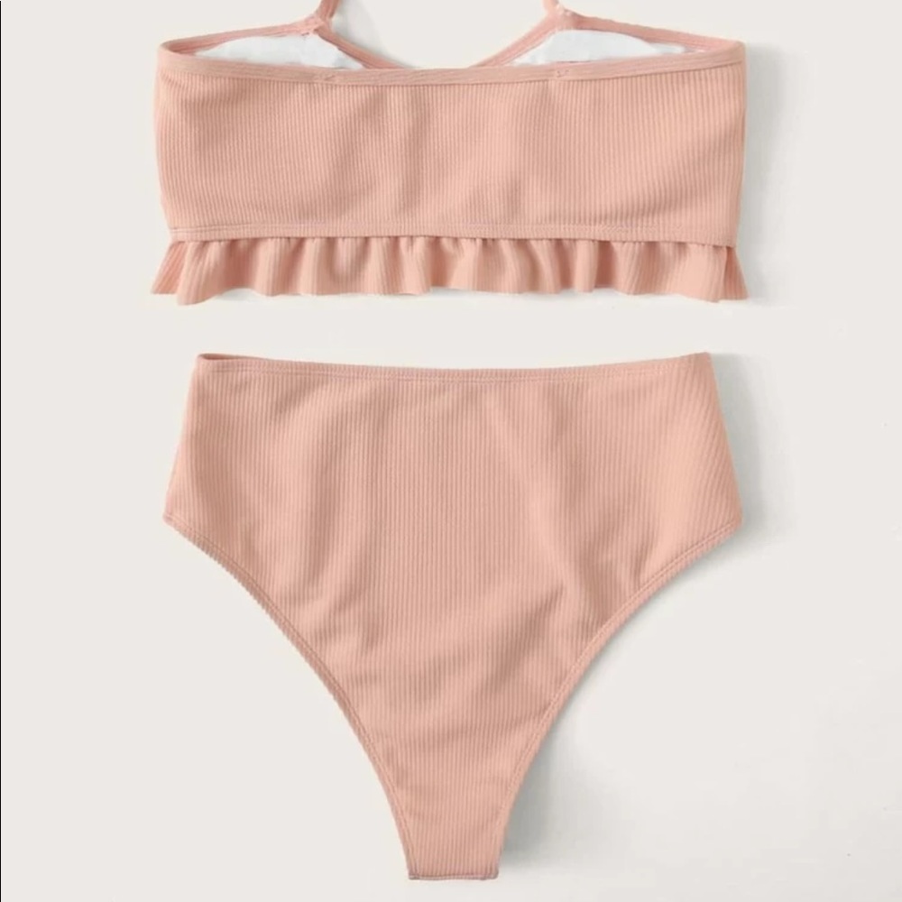 PLUS Drawstring Ruffle-Hem Bikini - Picture 2 of 3